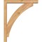 Ekena Millwork Thorton Block Smooth Bracket w/ Offset Brace, Western Red Cedar, 3 1/2"W x 18"D x 22"H BKT0402X18X22THR05SWR - alternate 3